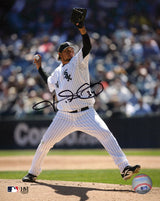 Freddy Garcia Signed Chicago White Sox Pitching Action 8x10 Photo