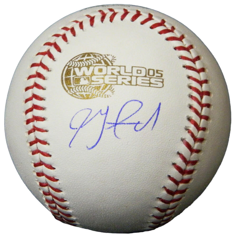 Jon Garland Signed Rawlings Official 2005 World Series Baseball