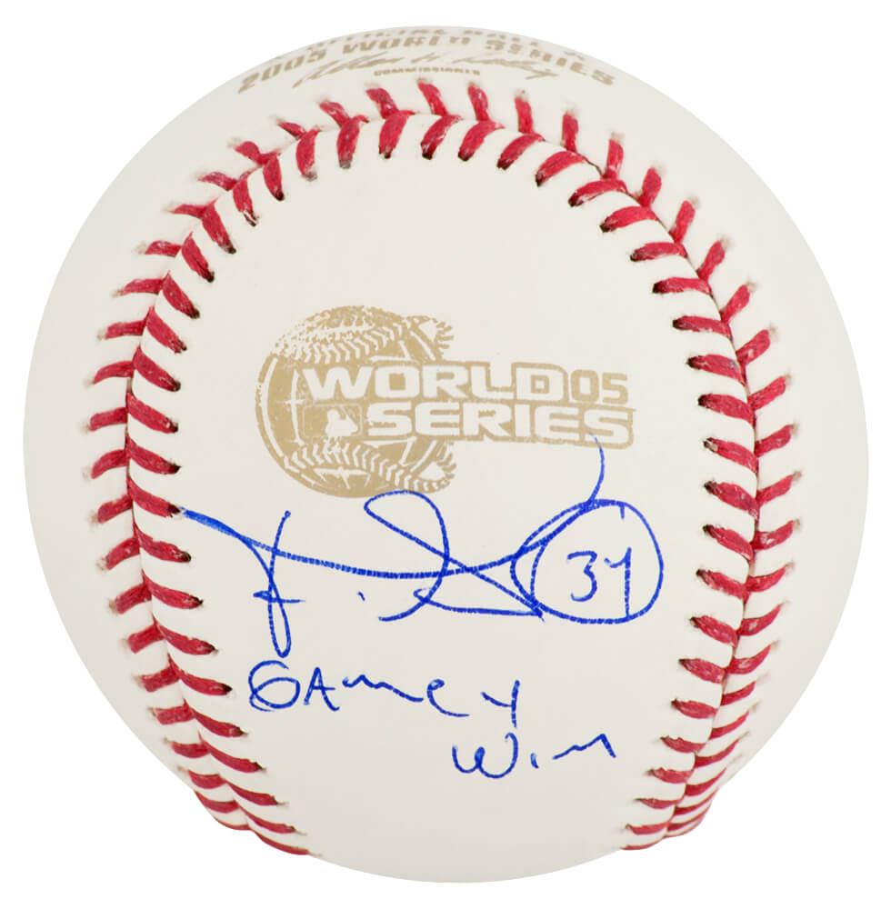 Freddy Garcia Signed Rawlings 2005 World Series (Chicago White Sox) Baseball w/Game 4 Win