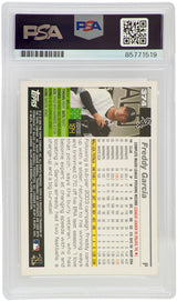 Freddy Garcia Signed Chicago White Sox 2005 Topps Baseball Trading Card #374 - (PSA Encapsulated)