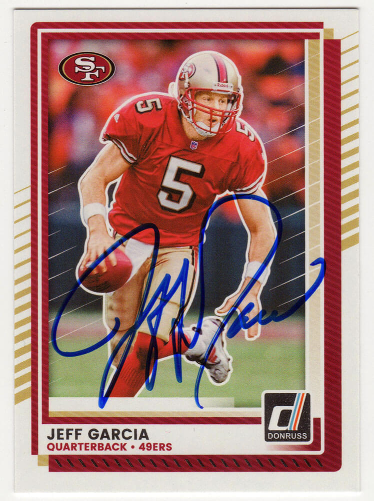Jeff Garcia Signed San Francisco 49ers 2025 Donruss Football Card #229
