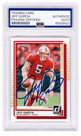 Jeff Garcia Signed San Francisco 49ers 2025 Donruss Football Card #229 - (PSA Encapsulated)