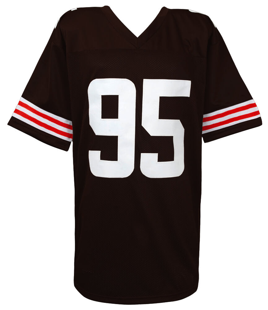 Myles Garrett Signed Brown Custom Football Jersey (Beckett)