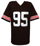 Myles Garrett Signed Brown Custom Football Jersey (Beckett)