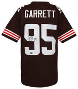 Myles Garrett Signed Brown Custom Football Jersey (Beckett)