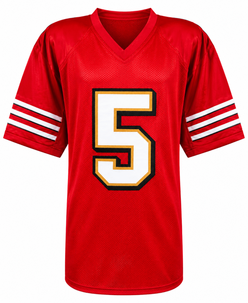Jeff Garcia Signed Red Custom Football Jersey