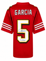 Jeff Garcia Signed Red Custom Football Jersey w/4x Pro Bowl