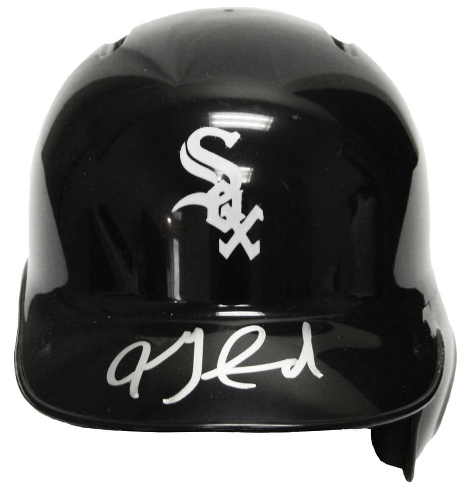 Jon Garland Signed Chicago White Sox Rawlings Mini Batting Helmet