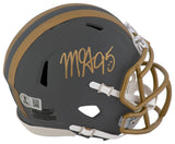 Myles Garrett Signed Cleveland Brown SLATE Riddell Speed Mini Helmet - (Beckett)