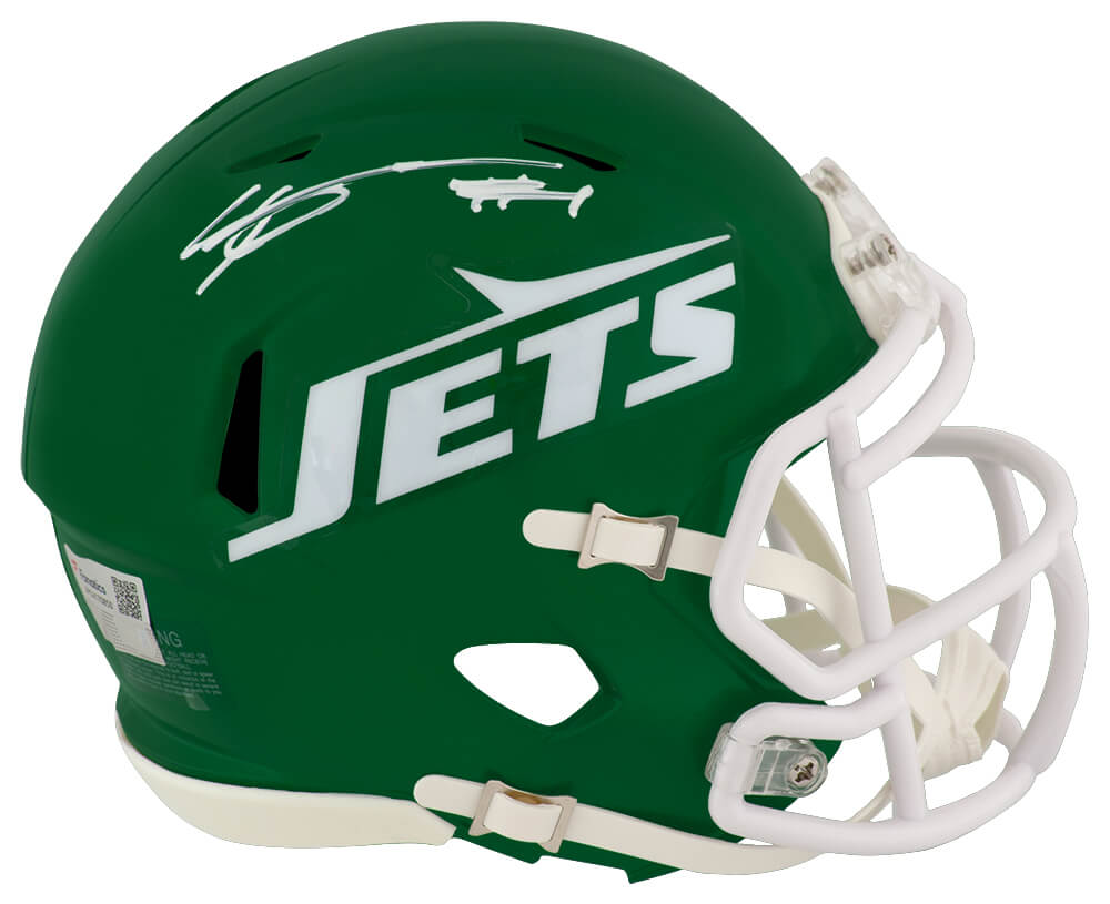 Sauce Gardner Signed New York Jets Green Riddell Speed Mini Helmet - (Fanatics)