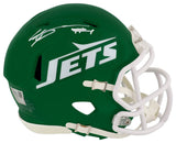 Sauce Gardner Signed New York Jets Green Riddell Speed Mini Helmet - (Fanatics)