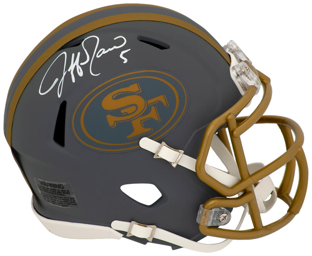 Jeff Garcia Signed San Francisco 49ers SLATE Riddell Speed Mini Helmet