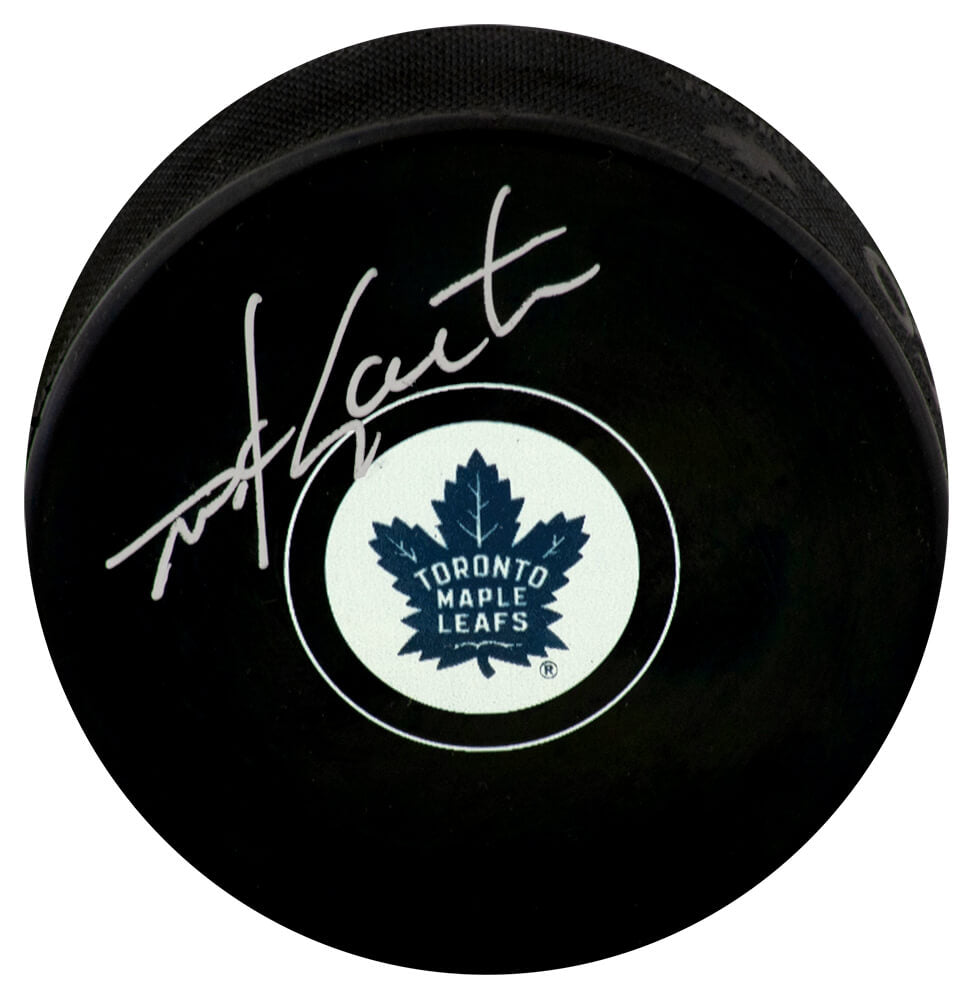 Mike Gartner Signed Toronto Maple Leafs Logo Hockey Puck