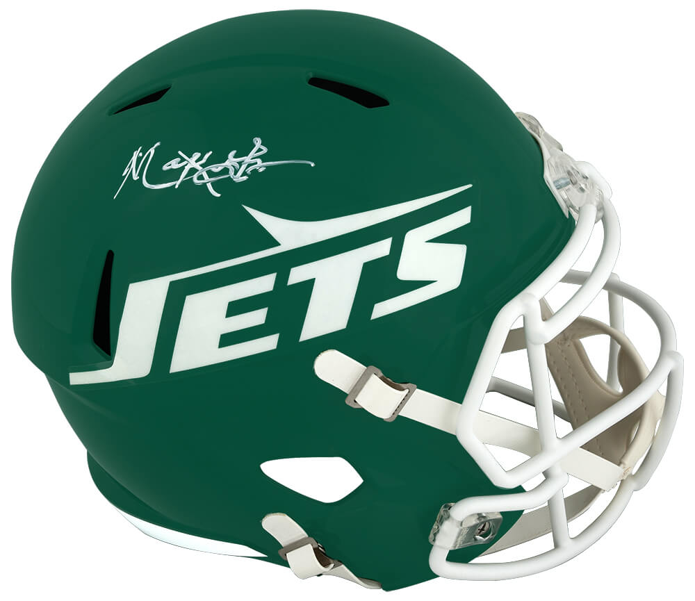 Mark Gastineau Signed New York Jets Green Throwback Riddell Full Size Speed Replica Helmet