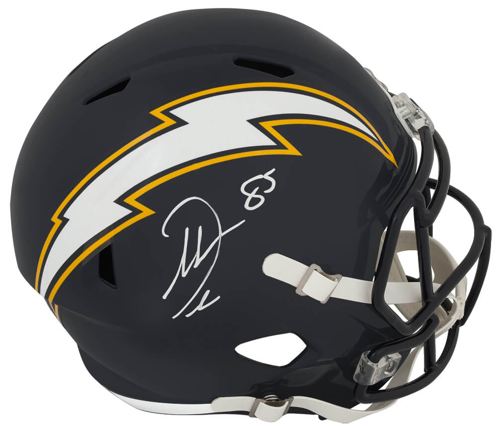 Antonio Gates Signed Chargers Navy Throwback (88-06) Riddell Full Size Speed Replica Helmet