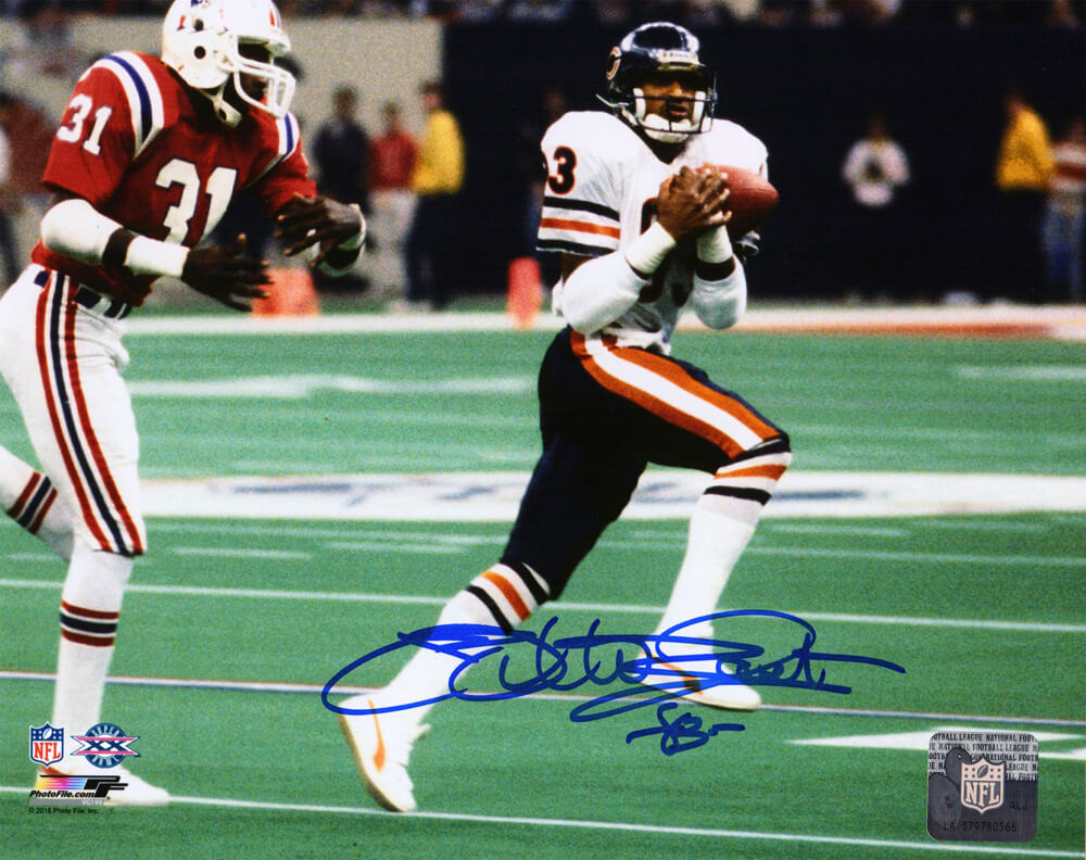 Willie Gault Signed Chicago Bears Super Bowl XX Catch 8x10 Photo