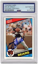 Willie Gault Signed Chicago Bears 1984 Topps Rookie Football Card #224 - (PSA Encapsulated)