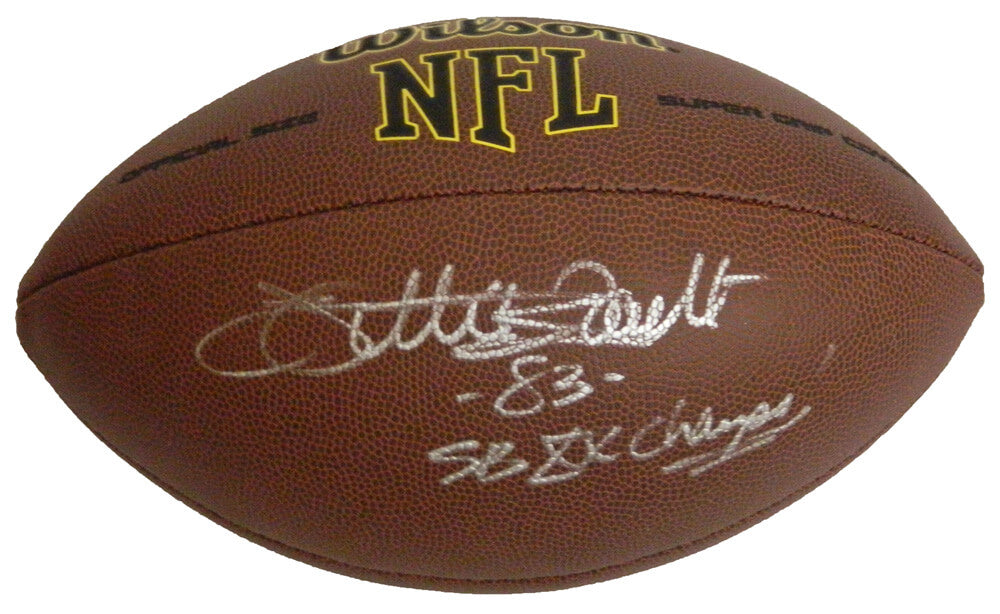 Willie Gault Signed Wilson Super Grip Full-Size Football w/SB XX Champs