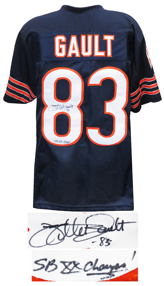 Willie Gault Signed Navy Custom Jersey w/SB XX Champs