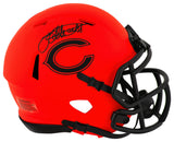 Willie Gault Signed Chicago Bears RAVE Riddell Speed Mini Helmet