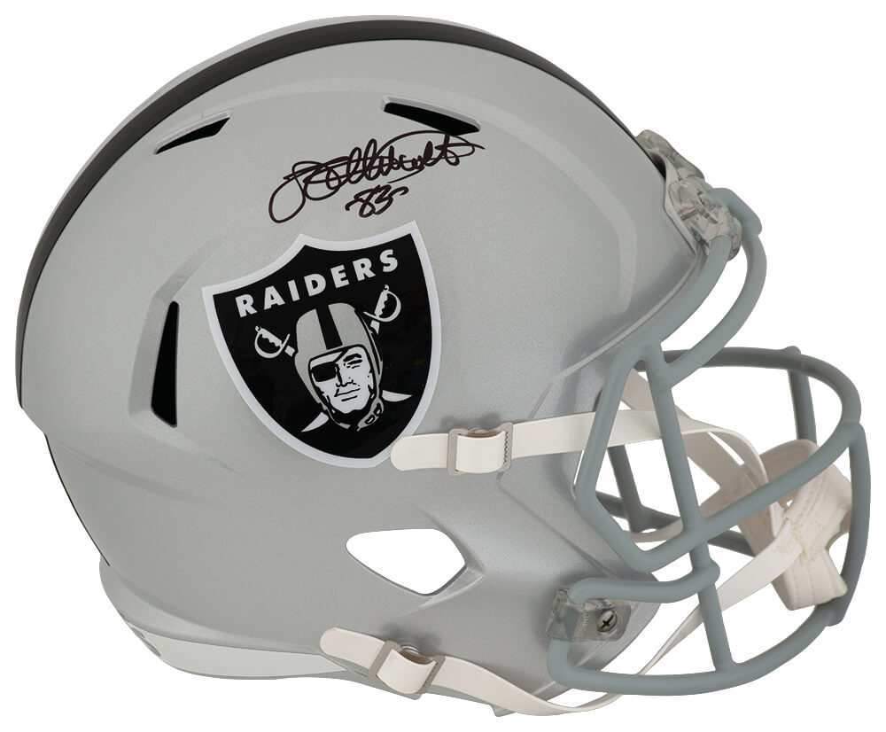 Willie Gault Signed Raiders Riddell Full Size Speed Replica Helmet