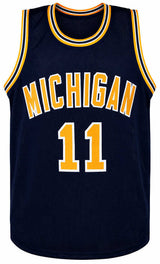 Roddy Gayle Jr. Signed Navy Custom College Basketball Jersey - (JSA)