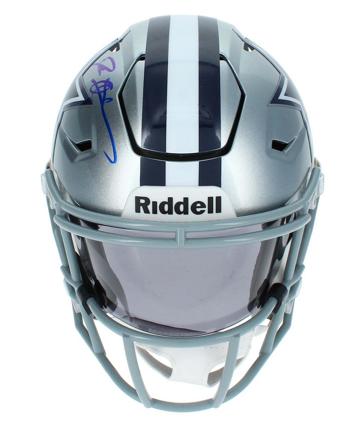 Deion Sanders Autographed Dallas Cowboys Speedflex Midi Helmet Beckett Witnessed