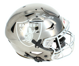 Brock Bowers Autographed Las Vegas Raiders Custom Chrome Inlay Speedflex Authentic Helmet Beckett Witnessed