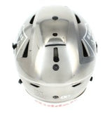 Brock Bowers Autographed Las Vegas Raiders Custom Chrome Inlay Speedflex Authentic Helmet Beckett Witnessed