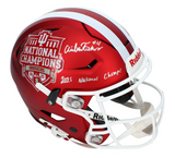 Aidan Fisher Autographed/Inscribed "2025 National Champs" Indiana Hoosiers National Champions Logo Speedflex Authentic Helmet Beckett Witnessed