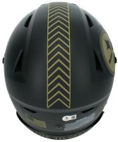 Jaylen Warren Autographed Pittsburgh Steelers 2025 Salute to Service Speedflex Authentic Helmet Beckett Witnessed
