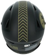 Jaylen Warren Autographed Pittsburgh Steelers 2025 Salute to Service Speedflex Authentic Helmet Beckett Witnessed