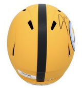 Jaylen Warren Autographed Pittsburgh Steelers Yellow 2025 Alternate Speed Full Size Helmet Beckett Witnessed