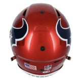 Jayden Higgins Autographed Houston Texans Red 2022 Alternate Speedflex Authentic Helmet Beckett Witnessed
