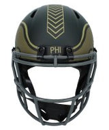 Randall Cunningham Autographed Philadelphia Eagles 2025 Salute to Service Speed Full Size Helmet Beckett Witnessed