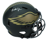 Randall Cunningham Autographed Philadelphia Eagles 2025 Salute to Service Speed Full Size Helmet Beckett Witnessed