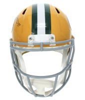 Jayden Reed Autographed Green Bay Packers Speed 1961-79 Throwback Full Size Helmet Beckett Witnessed