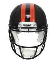 Myles Garrett Autographed Cleveland Browns Brown 2025 Alternate Speed Authentic Helmet Beckett Witnessed