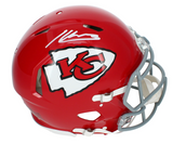 Kenneth Walker III Autographed Kansas City Chiefs 1963-73 Throwback Speed Authentic Helmet Beckett Witnessed