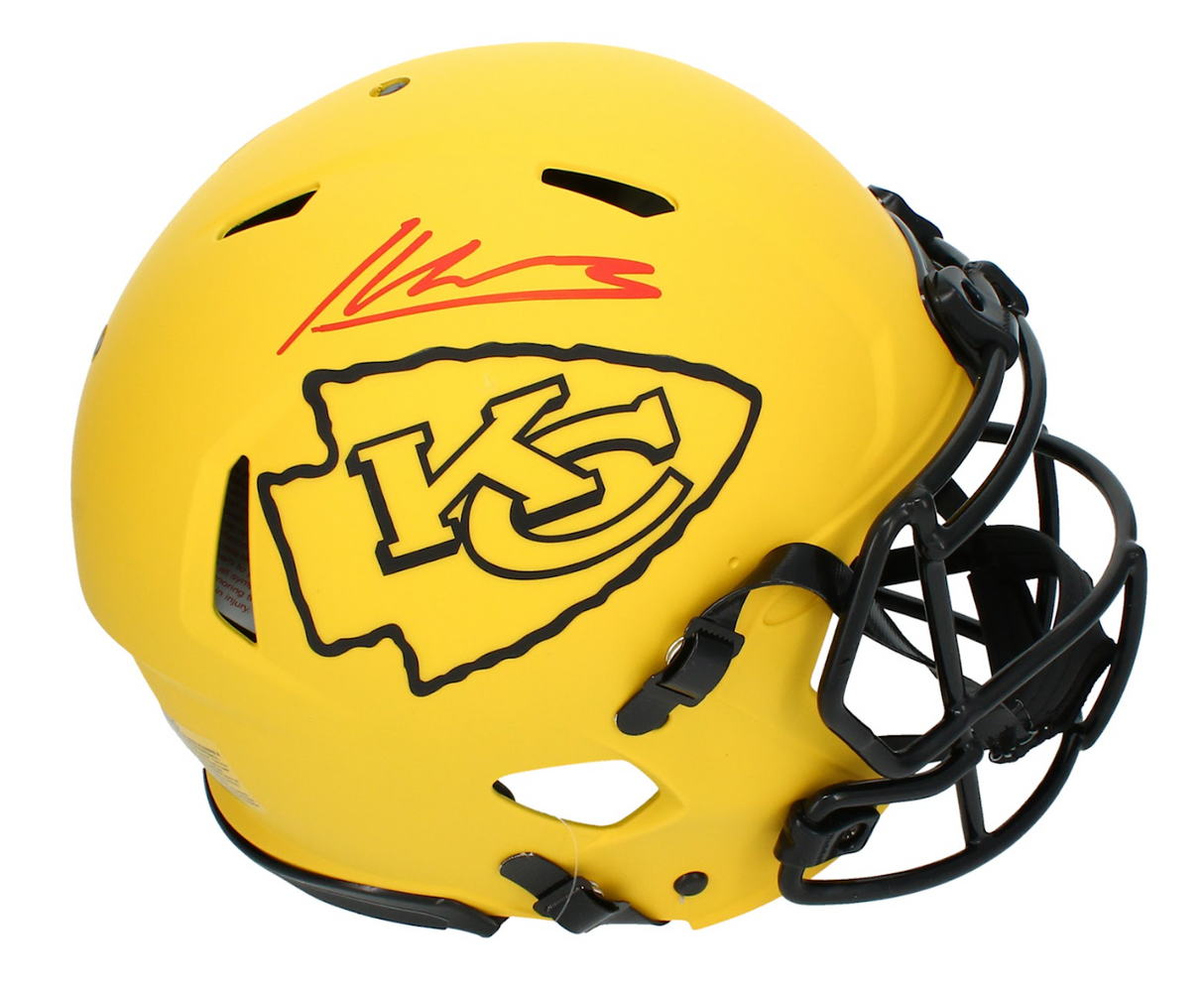 Kenneth Walker III Autographed Kansas City Chiefs RAVE Speed Authentic Helmet Beckett Witnessed
