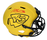Kenneth Walker III Autographed Kansas City Chiefs RAVE Speed Full Size Helmet Beckett Witnessed