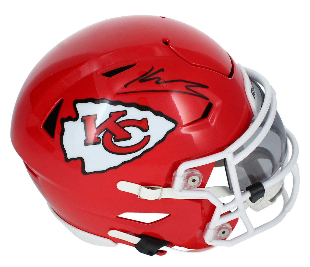 Kenneth Walker III Autographed Kansas City Chiefs Speedflex Midi Helmet Beckett Witnessed