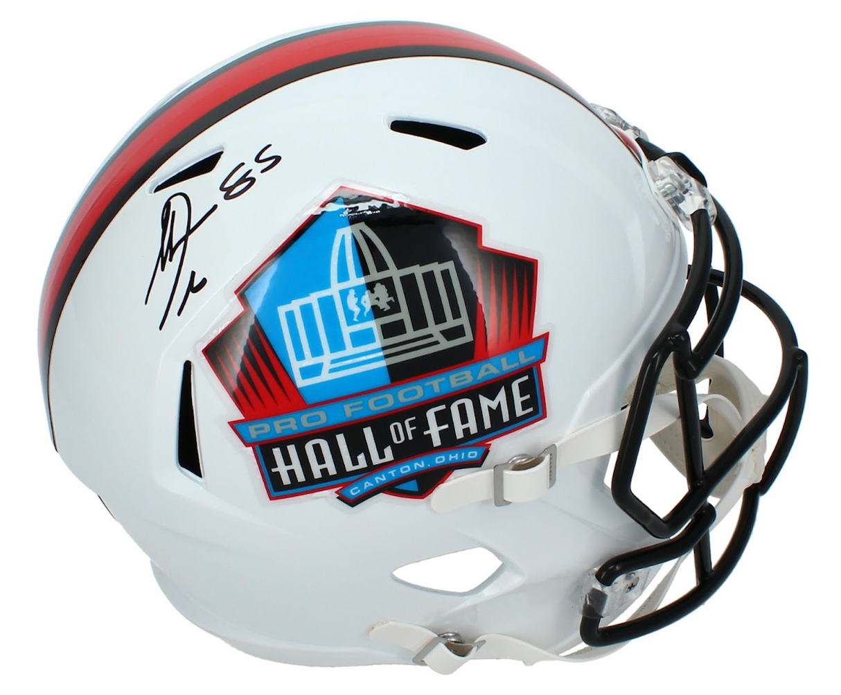 Antonio Gates Autographed Hall of Fame Logo Speed Full Size Helmet Beckett Witnessed