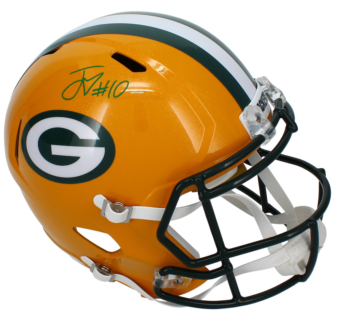 Jordan Love Autographed Green Bay Packers Speed Full Size Helmet Beckett Witnesed
