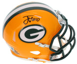 Jordan Love Autographed Green Bay Packers Speed Mini Helmet Beckett Witnessed