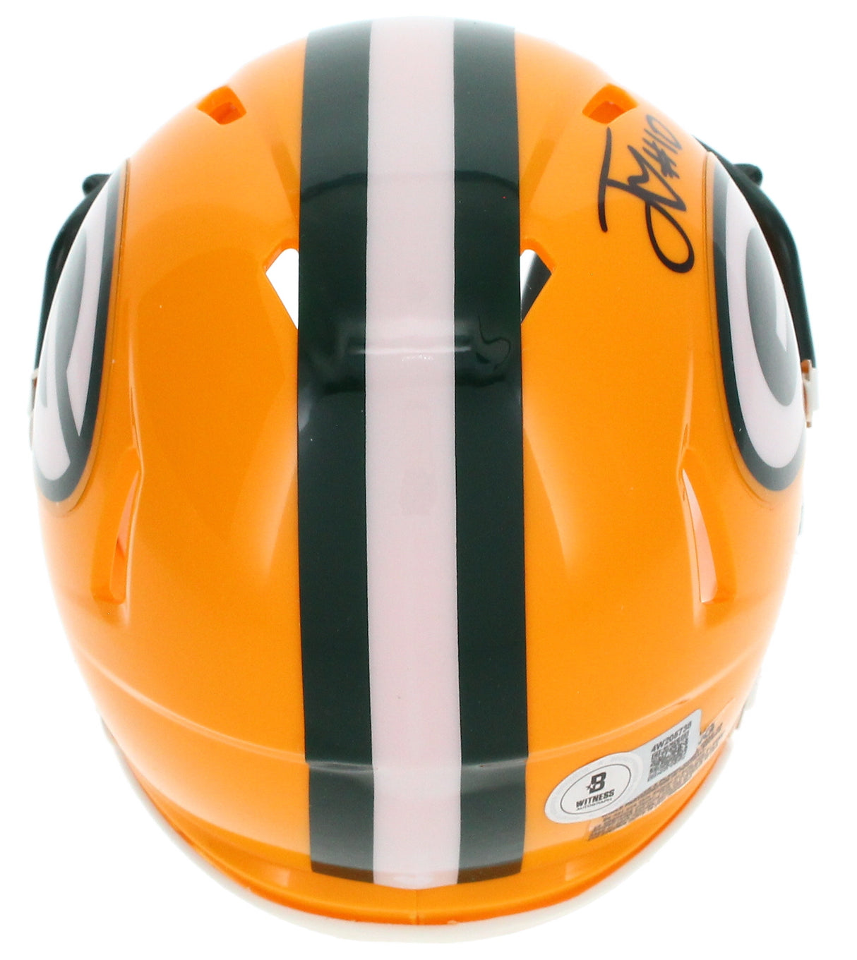 Jordan Love Autographed Green Bay Packers Speed Mini Helmet Beckett Witnessed