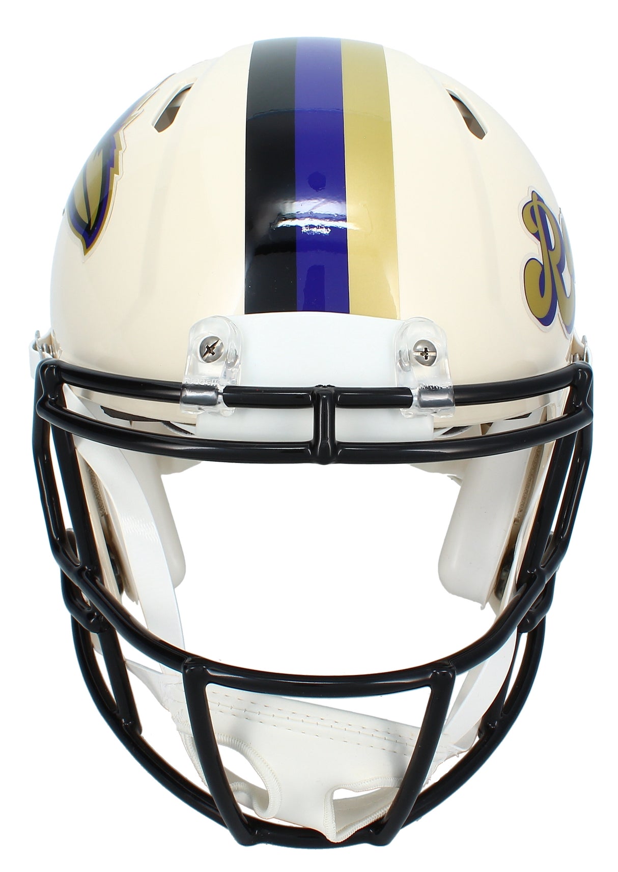 Zay Flowers Autographed Baltimore Ravens RETRO Speed Authentic Helmet Beckett Witnessed