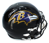 Zay Flowers Autographed Baltimore Ravens Speed Authentic Helmet Beckett Witnessed