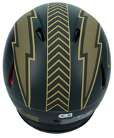 LaDainian Tomlinson Autographed Chargers 2025 Salute to Service Speed Authentic Helmet Beckett Witnessed