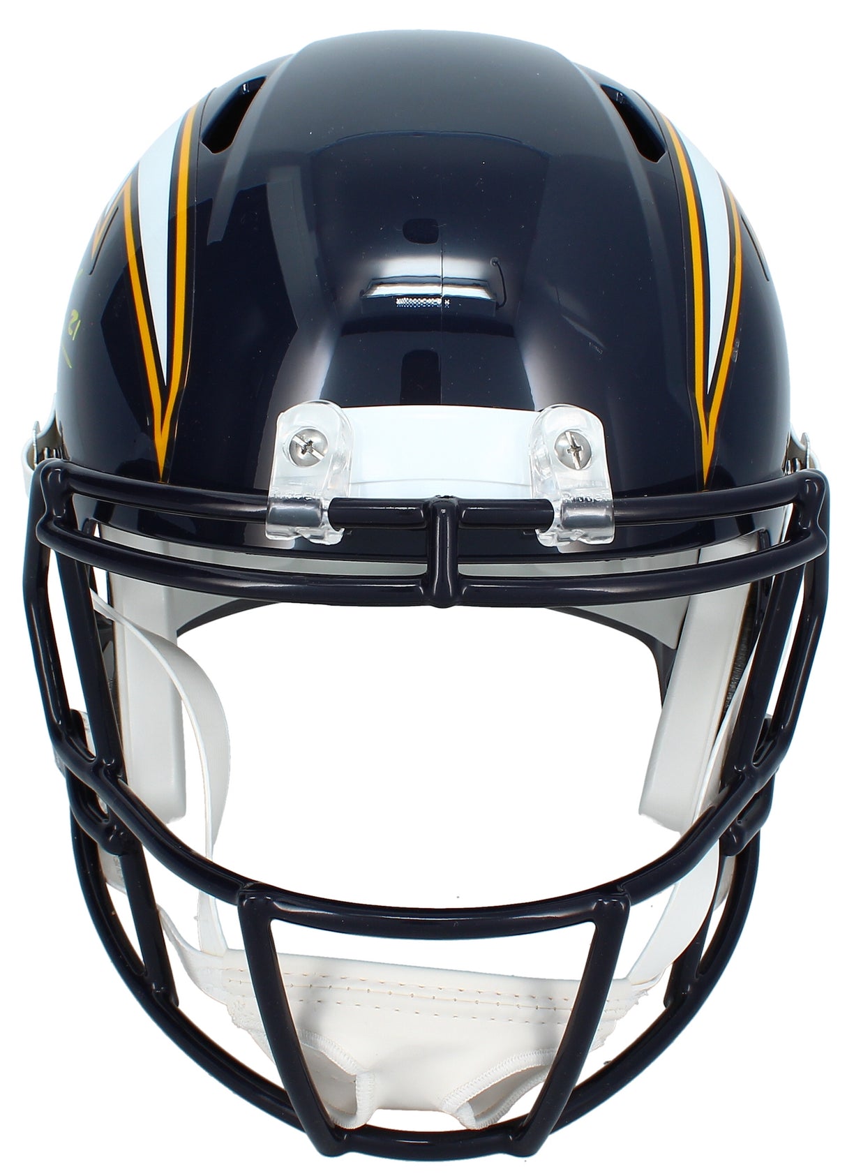 LaDainian Tomlinson Autographed Chargers 1988-06 Throwback Speed Full Size Helmet Beckett Witnessed